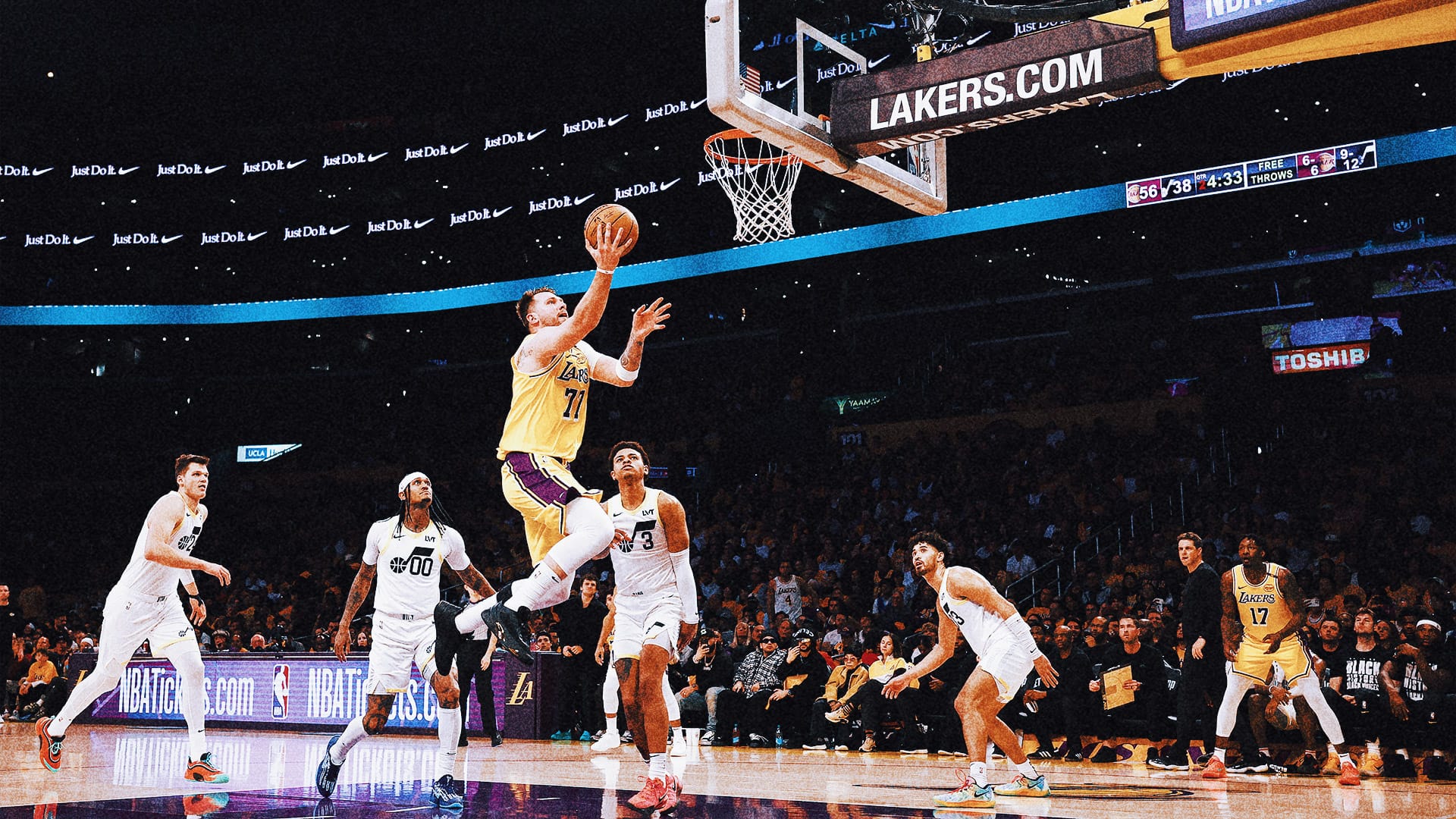 Lakers begin Luka Doncic era with 132-113 win over Jazz