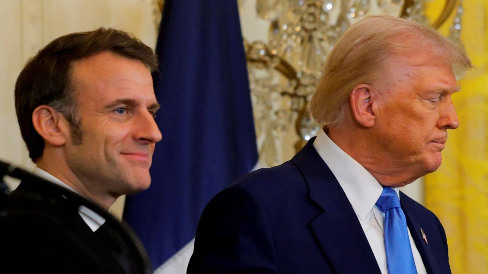 Macron says Ukraine ceasefire ‘must not mean surrender’ after Trump meeting