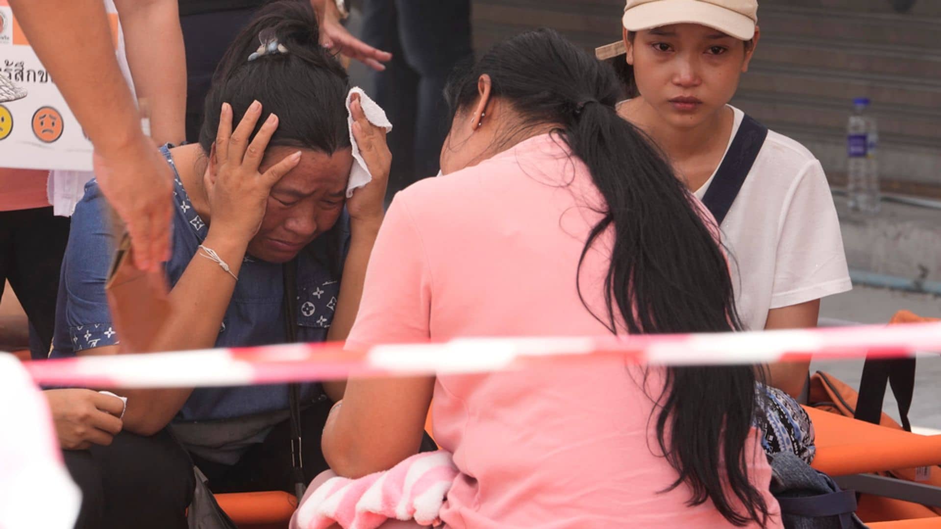 Families of those trapped in collapsed Bangkok building after earthquake face agonising wait