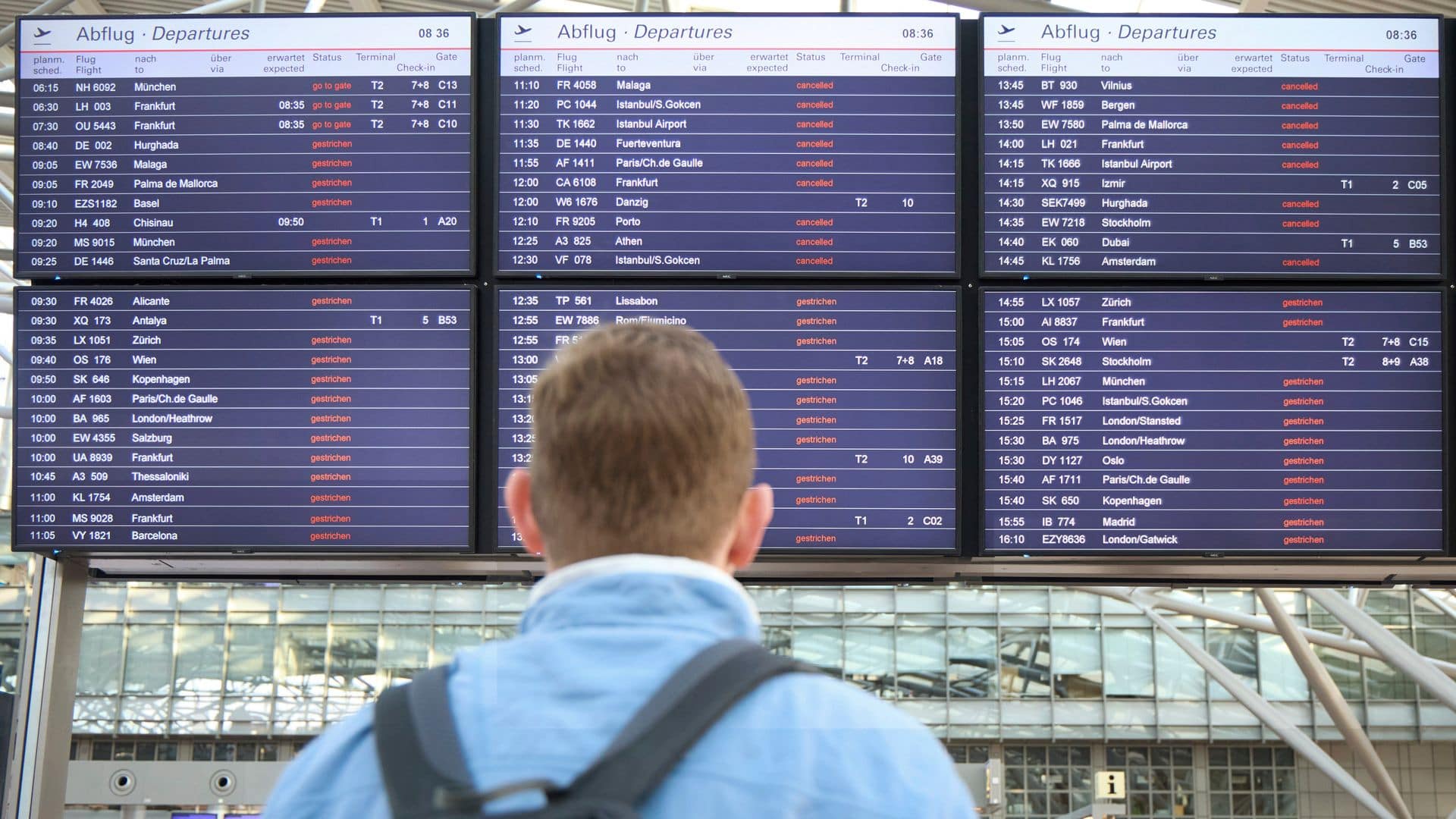 Surprise strike hits major airport – as German airspace to ‘largely shut’ today