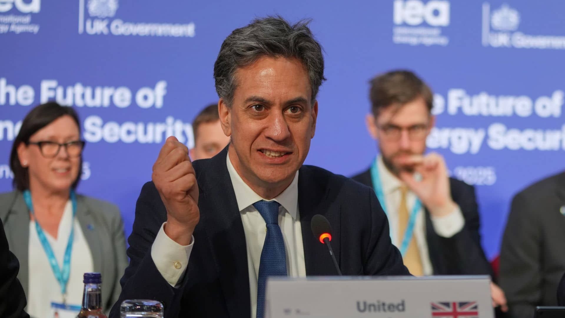 ‘Bring on the fight’ over net zero, Ed Miliband tells critics
