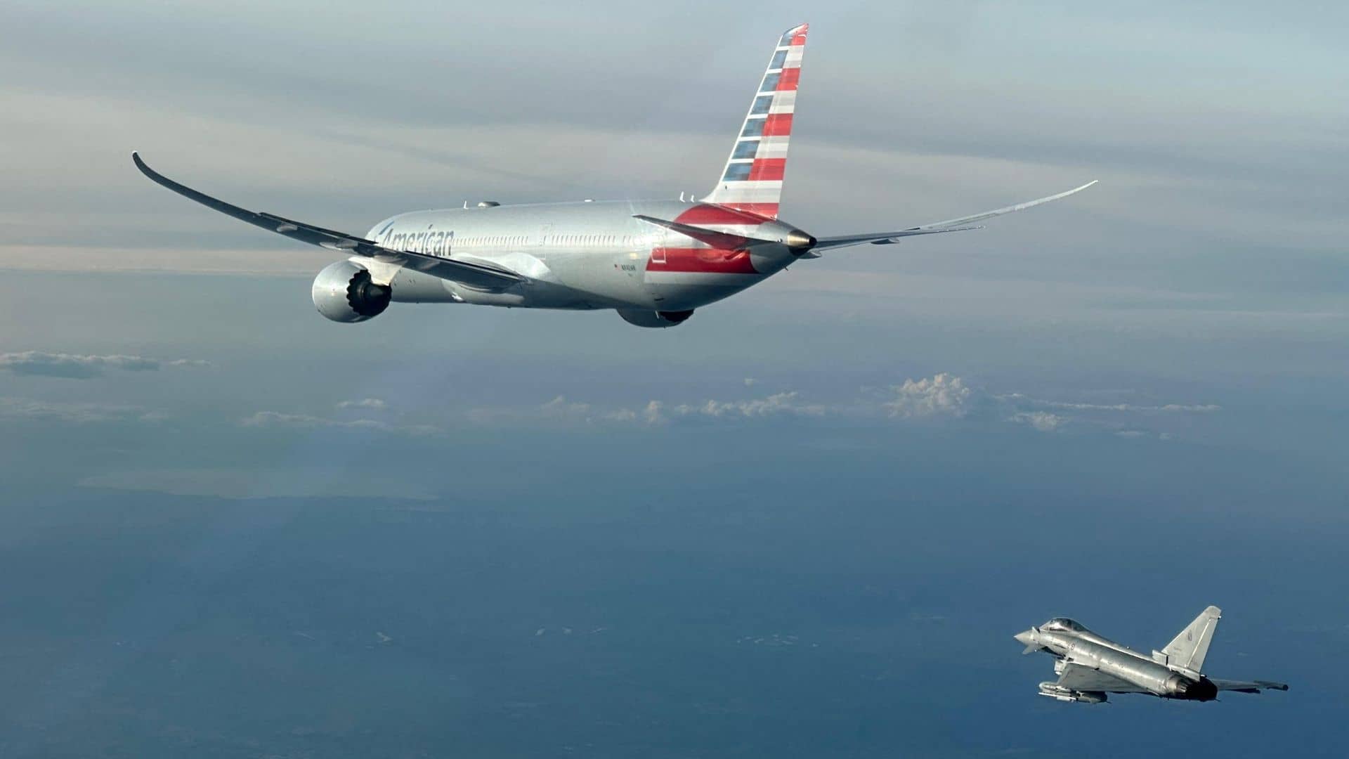 Diverted flight escorted by fighter jets after ‘bomb threat’