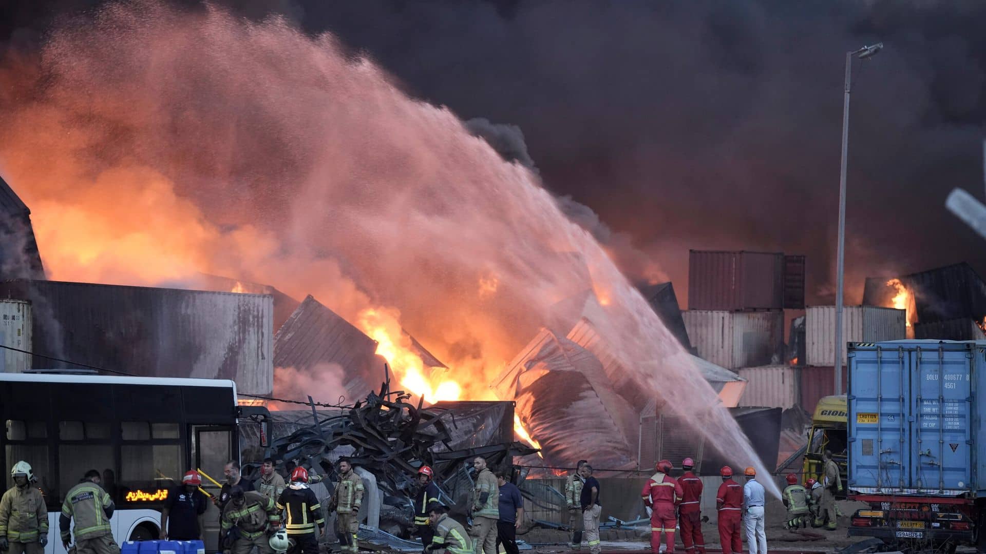 Number killed in Iran explosion rises to 65 after Tehran denied blast was ‘linked to fuel for missiles’