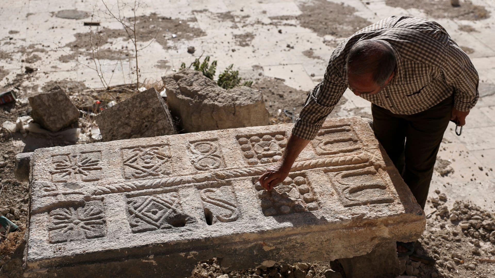 Contractor discovers ancient tomb complex after clearing rubble of destroyed home