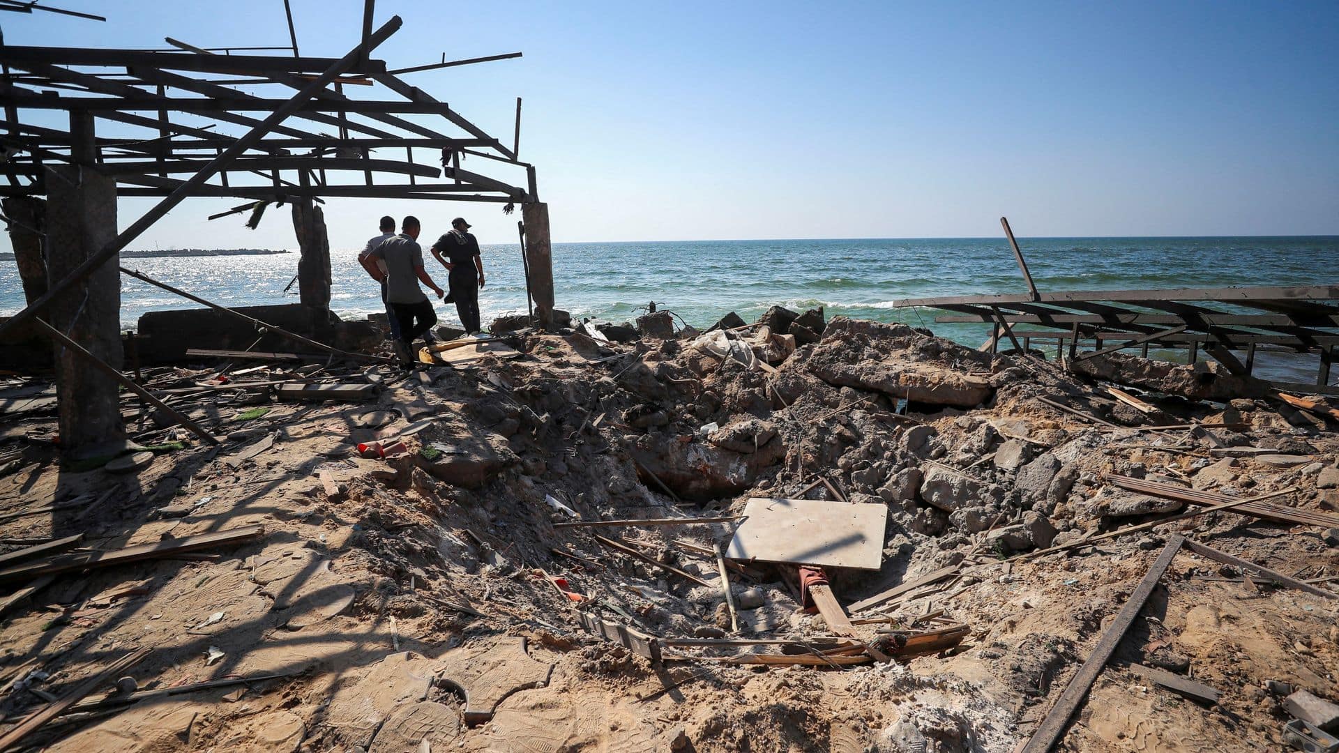 ‘All I see is blood’: Horror as cafe popular with students hit by airstrike