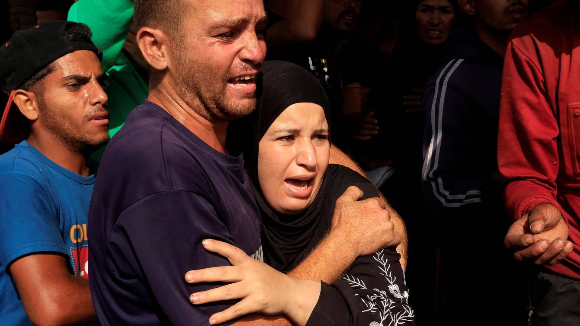 Israeli tank shelling kills 45 people waiting for aid in Khan Younis, Hamas-run health ministry says