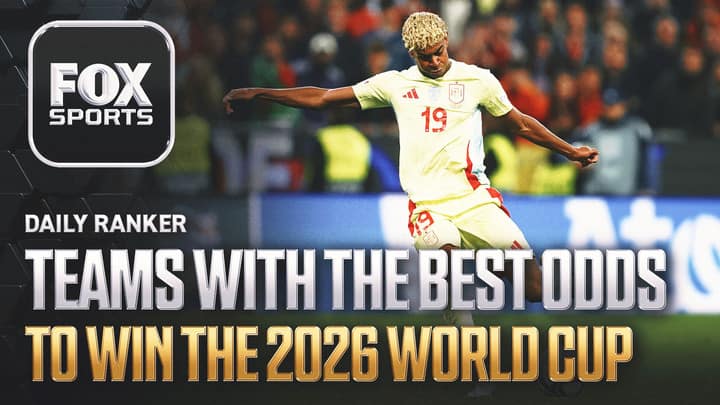 Which 10 teams have the best odds to win the 2026 World Cup, one year out?